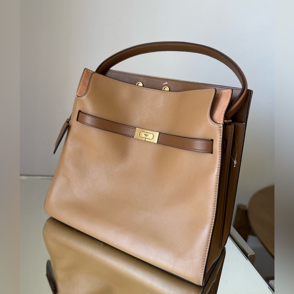 Tory Burch Handbags - Tory Burch tan leather double bag